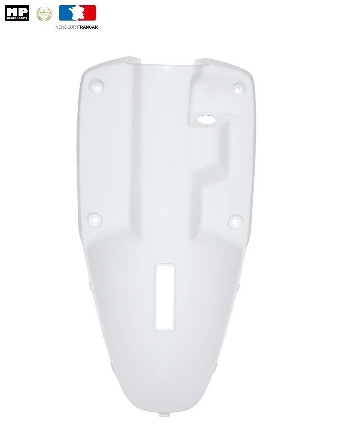 Tablier Booster Spirit 50 blanc pour affronter la ville sous la pluie