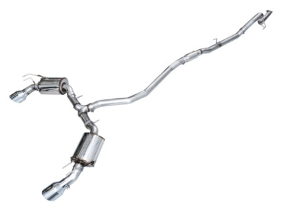 AWE Touring Edition Exhaust for FE1 Civic Si/DE4 Acura Integra Dual Chrome Tips