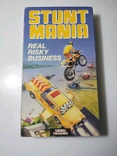Stunt Mania VHS Real Risky Business w/ Ken Powers & Super Joe Reed 1987 Vintage 