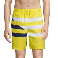 NWT Lands' End Mens Lined 8in Print Volley Shorts Swim Trunks Size XL 70 FLI163