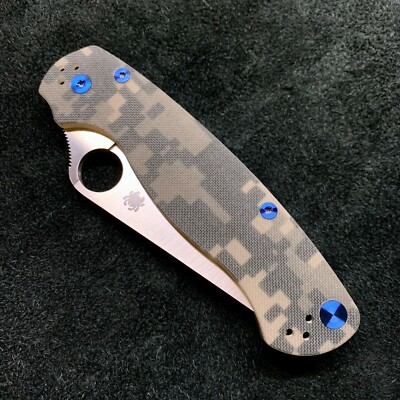 (NO KNIFE) Titanium Screw or Tube/Plug sets for Spyderco Paramilitary 2 c81gp2