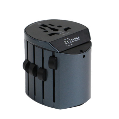 Alpha by Skross Luxury Premium World Travel Adapter with Hard Shell Case 10A New