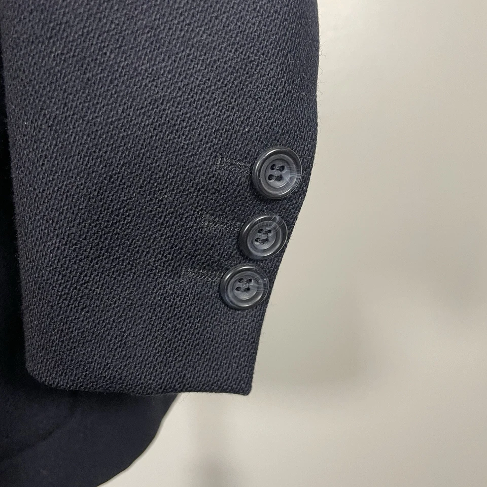 Structure Blazer Jacket Mens XL or 44L Navy Blue Wool - Image 4 of 4