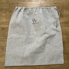 AQUATALIA Gray Cotton Drawstring Dust Bag Cover 14.5  x 15  