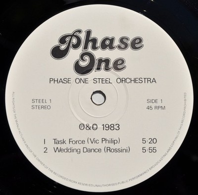 Phase One Steel Orchestra - Phase One Steel Orchestra (12'') (Near Mint (NM or M-