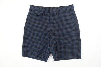 MARC BY MARC JACOBS STRIPED CHECK BLUE WOOL BLEND SEERSUCKER SHORTS MENS NWT NEW