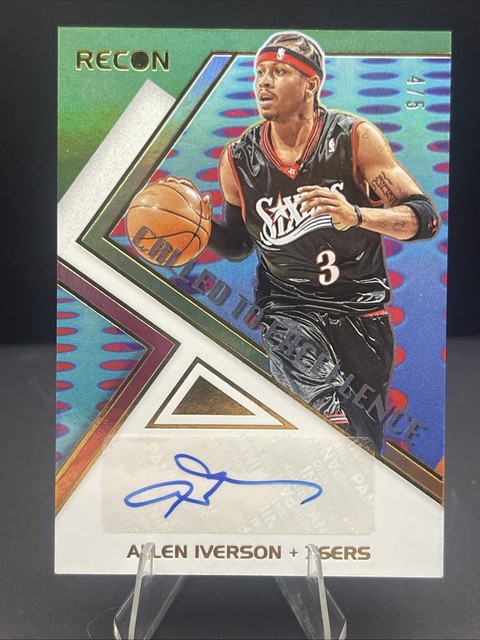 2021-22 Panini Recon - Called to Excellence Signatures Allen Iverson /5! #CES-5