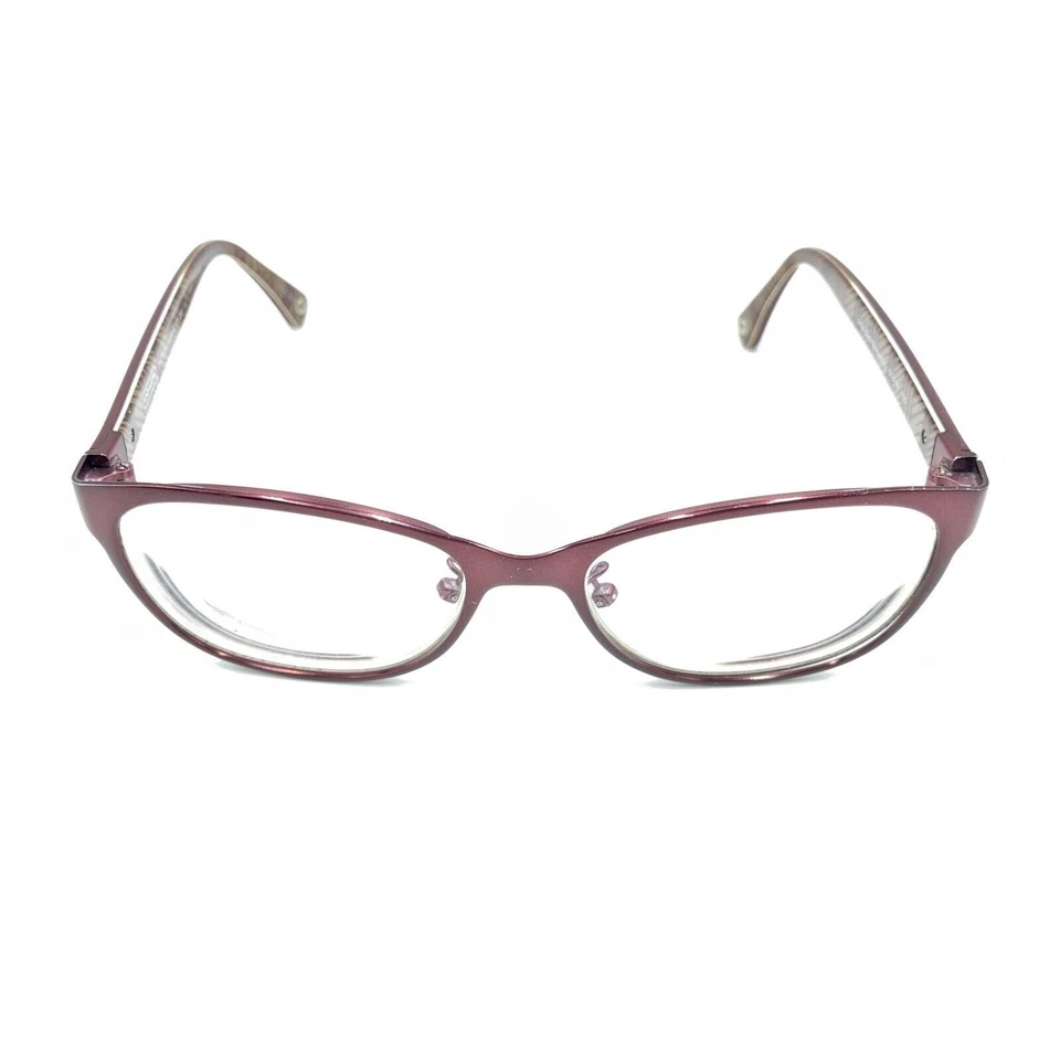 Monturas de gafas Coach Ashlyn HC 5039 9134 rojo borgoña satinado 51-16 135 para mujer Foto 2 de 4