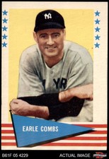 1961 Fleer #17 Earl Coombs Combs Yankees HOF 8 - NM/MT