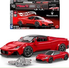 ​Mattel Brick Shop Hot Wheels Speed Series Building Set, Maserati MC20 Gift Set