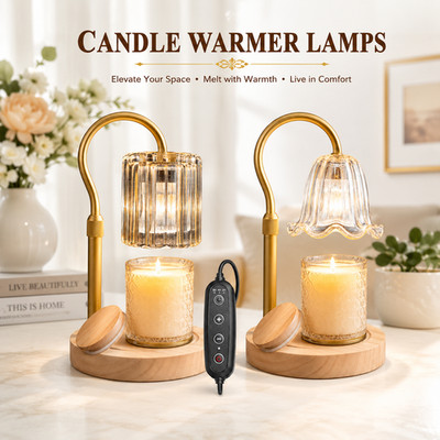 Kerzenwärmer Lampe dimmbar Fernbedienung Timer höhenverstellbar Vintage Stil