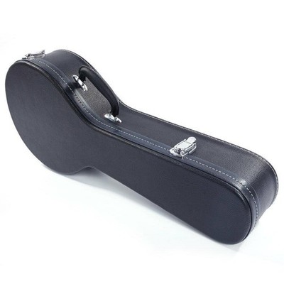 Glarry Prefessional Hardshell A-Style Pattern Leather Wood Mandolin Case