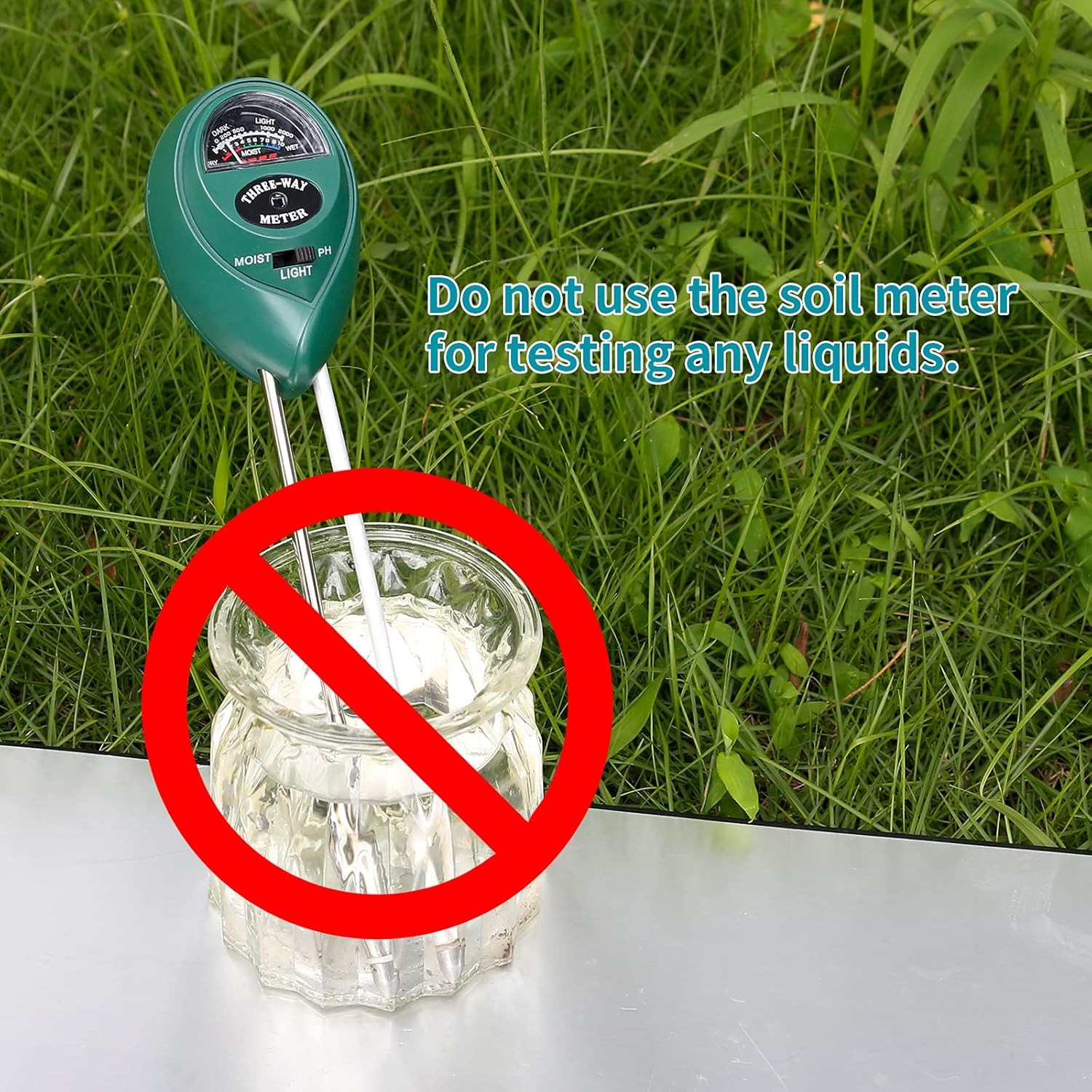 MEASUREMAN 3-in-1 Soil Tester with Moisture/Light/pH Test for Plants,... 