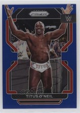 2022 Panini Prizm WWE Blue Prizm 106/199 Titus O'Neil #183 0s9t