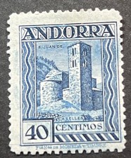 timbre Andorre espagnol N° 22B, neuf avec trace de charnière - A216