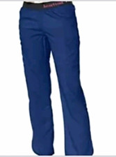 HeartSoul Women's Navy Solid Scrub Pants Size S Polyester Slightly Used