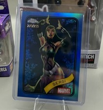 2025 Topps Chrome Marvel SERSI Blue Refractor /299 True blue #77