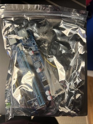 PCI-E 1X to 16X Riser 6 Pin for Video/Graphics Card PCE164P-N08 VER009S (EL098)