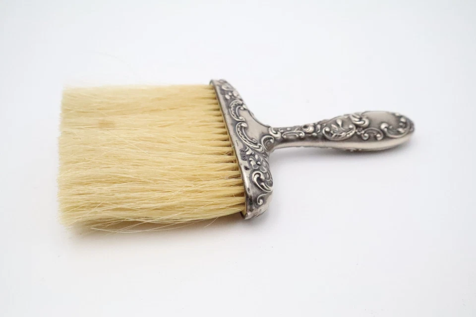 古董 Gorham 纯银面包屑刷装饰花卉卷轴图案 0159 — 第 4/4 张图片