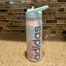Adidas original 600 ml 20 oz. Metal Water Bottle Hot/Cold Double Wall