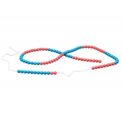 Wissner 100 Perlen Rechenschnur - KS1 Mathe Zählperlen rot/blau rot/weiß