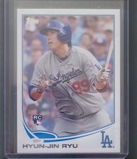 2013 Topps Update - 2013 Topps Base SP Variations Hyun-jin Ryu #661 Batting (RC)