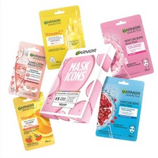 Garnier Mask Icons Discovery Collection Face & Eye Sheet Masks Set for