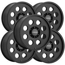 Set Of 5 Vision 56 Midway 15x8 6x5.5 -19mm Satin Black Wheels Rims 15 Inch Set Of 5 Vision 56 Midway 15x8 6x5.5 -19mm Satin Black Wheels Rims 15 Inch