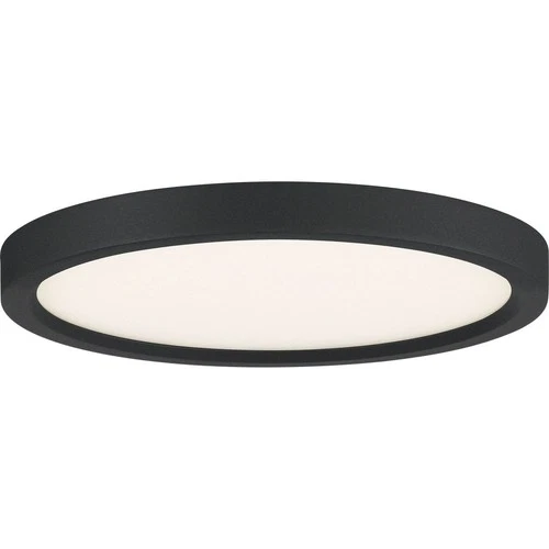 Outskirts - 16W LED Flush Mount-1 Inch Tall and 11 Inch Wide-Earth Black Finish - Picture 1 of 12