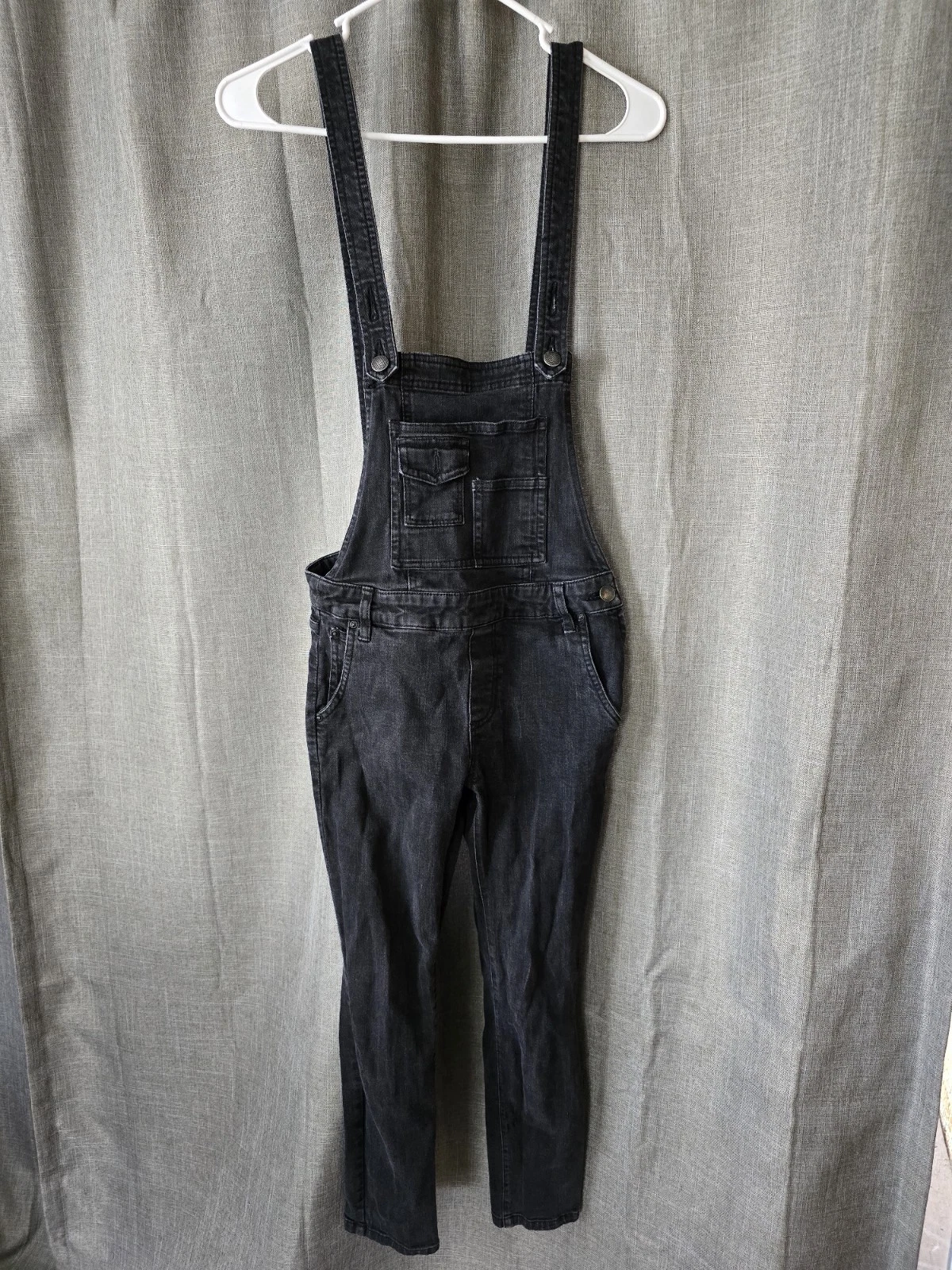Free People Denim Overalls Skinny Jeans Women’s Size 25 black