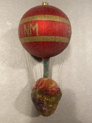 RARE CHRISTOPHER RADKO 1997 NEIMAN MARCUS HOT AIR BALLOON CHRISTMAS ORNAMENT