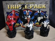 Marvel Spider-Man & Venom Mini Bust Triple Pack Bowen Designs Used