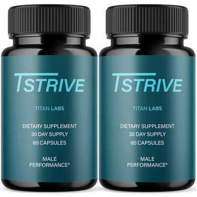(2 Pack) Tstrive Advanced Male Support Performance Supplement 120 Capsules