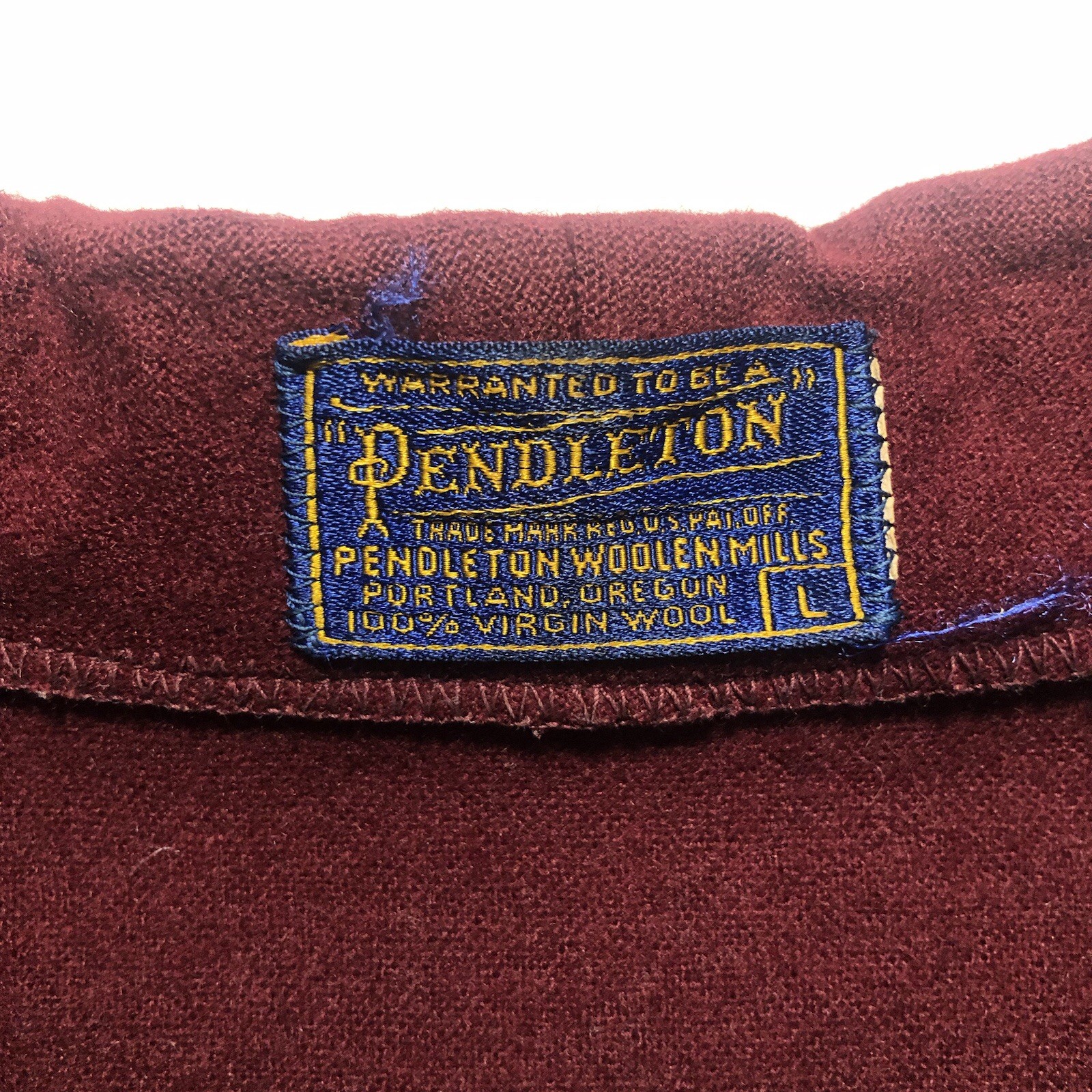 Vtg 1960s Pendleton Wool Pullover Long Sleeve Lac… - image 4