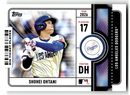 2026 Topps #BTP-3 Shohei Ohtani Big Ticket Players