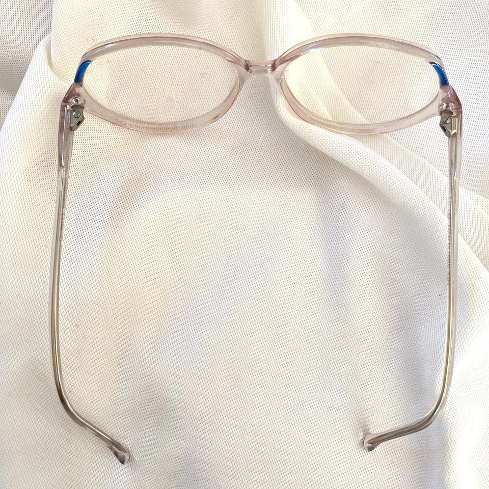 Vintage Guy Laroche NOS Pink Blue Frames ITALY Eyeglasses Glasses 54 18 - Image 4 of 4