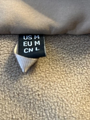 TACVASEN? Mens Medium Tactical Soft shell Fleece Carmel Coat With Flag Patch image 13