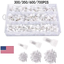 700PCS Closed End Crimp Cap Copper Core Nylon Wire Connectors Terminals 22-10AWG