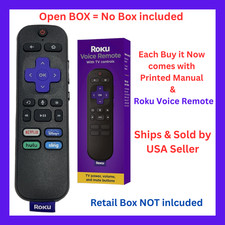 Roku Voice Remote Netflix Disney Hulu Sling RC-AL7 3226000838 AAA Open Box