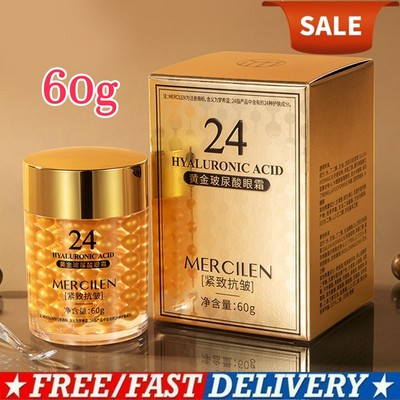 24K Gold Hyaluronic Acid Eye Cream 60g For Reducing Wrinkles Eye