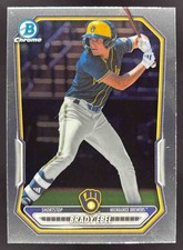 2026 Bowman Baseball Brady Ebel Chrome Prospects #BCP-142 Milwaukee Brewers