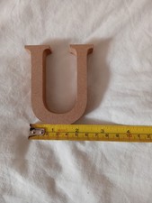 Freestanding Wooden U Letter
