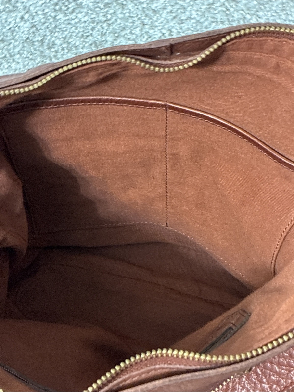 American Leather Co Patchwork Leather Ziptop Buck… - image 11