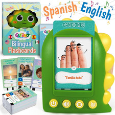 Spanish Flash Cards for Kids  Bilingual Talking Flashcards with Audio  English