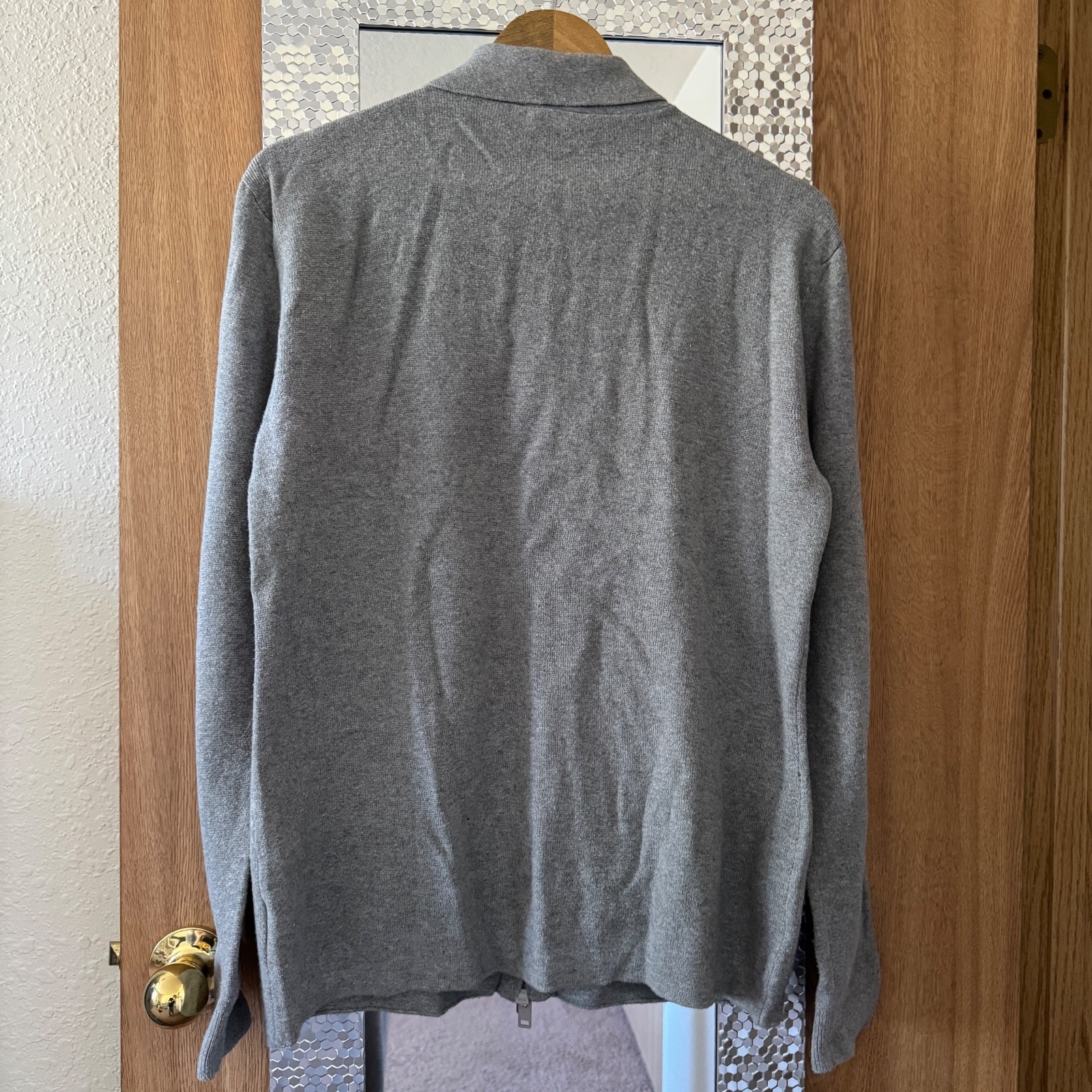 Men's Express gray jacket, Medium - image 3