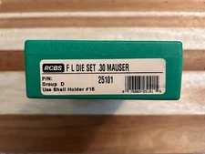 RCBS 25101 FL .30 Mauser die set with shell holder #16