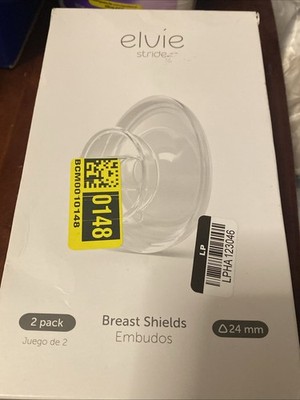 Elvie Stride 2 Pack Breast Shields 24mm BPA Free EB01-BSM02 Dishwasher Safe New
