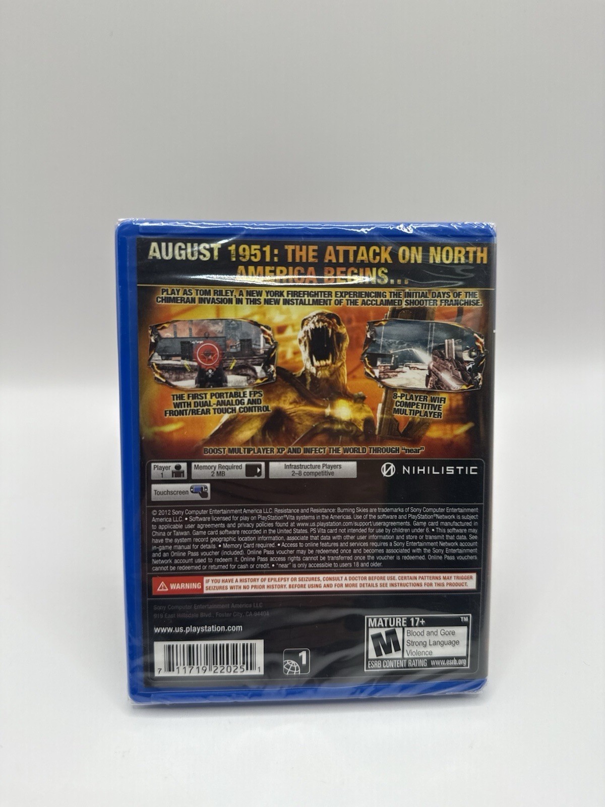 Resistance: Burning Skies (Sony PlayStation Vita, 2012)