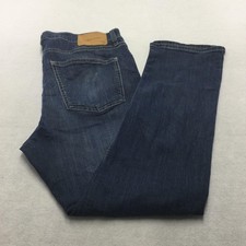 Calvin Klein Jeans Relaxed Straight Jeans Mens 36x29 Blue Wash Stretch Denim