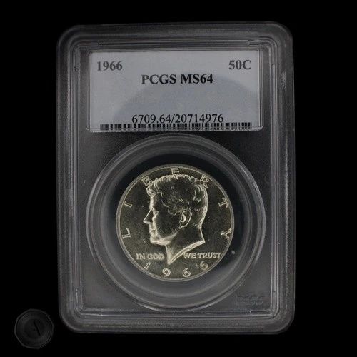 1966 Kennedy Half Dollar PCGS MS64 40% Silver  -E0132